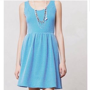Anthropologie Maeve caldera polka dot dress